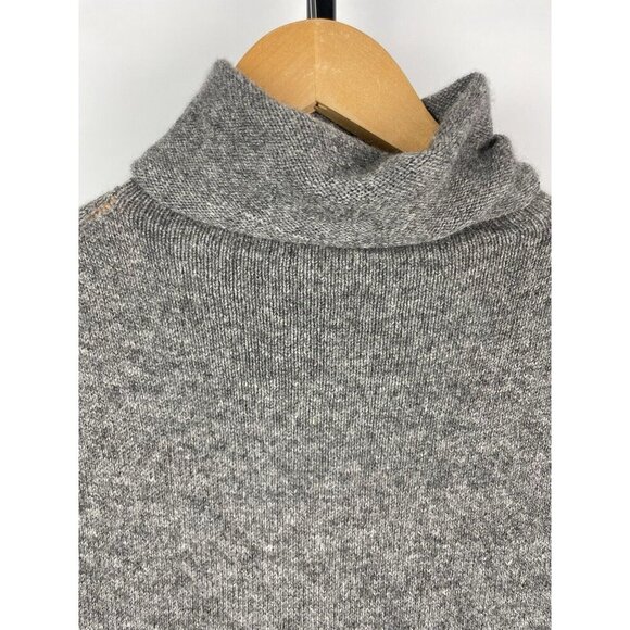 Vince Gray Knit‎ Tunic Cashmere Sleeveless Turtleneck Sweater Top Size S - Picture 3 of 8